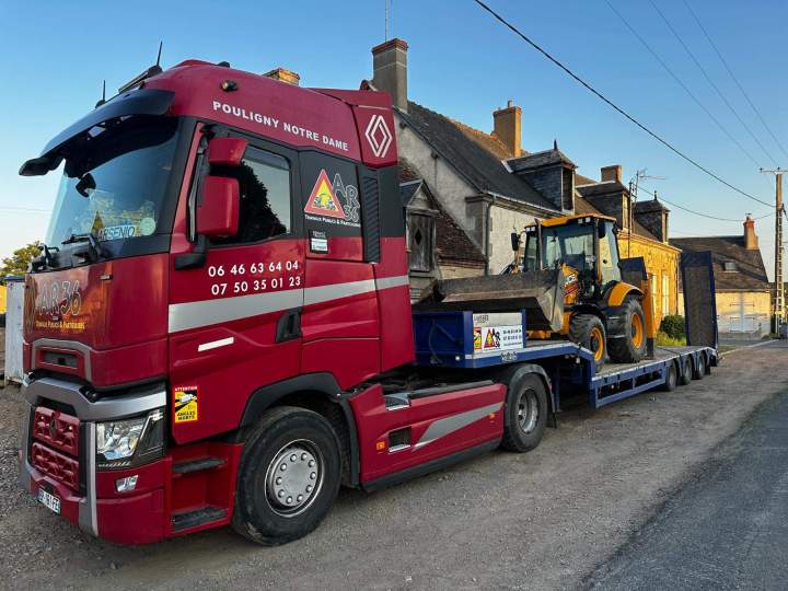 Transport de matériaux de construction Indre